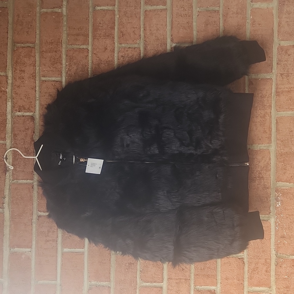 NWT Womens Fur Jacket Size Small